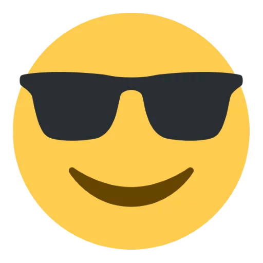 Telegram stiker «Twitter Emoji» 😎