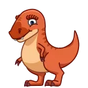 Емодзі Tyrannosaurus Rex 👋