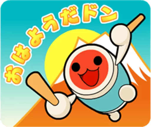 Telegram stiker «Taiko no Tatsujin LINE Stickers» 🥁