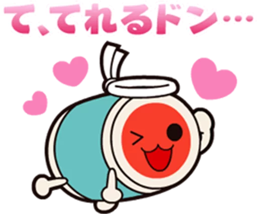 Telegram stiker «Taiko no Tatsujin LINE Stickers» ❤️