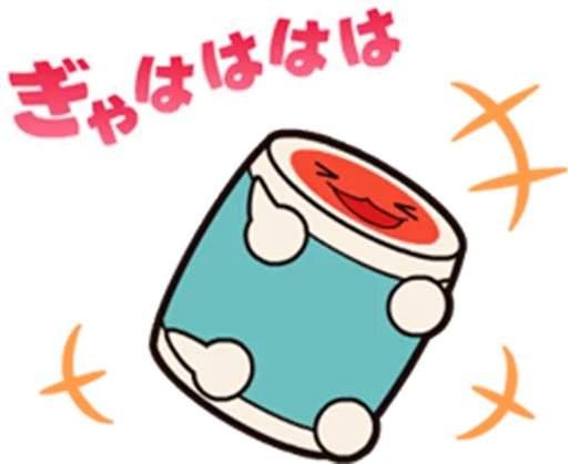 Telegram Sticker «Taiko no Tatsujin LINE Stickers» 😂