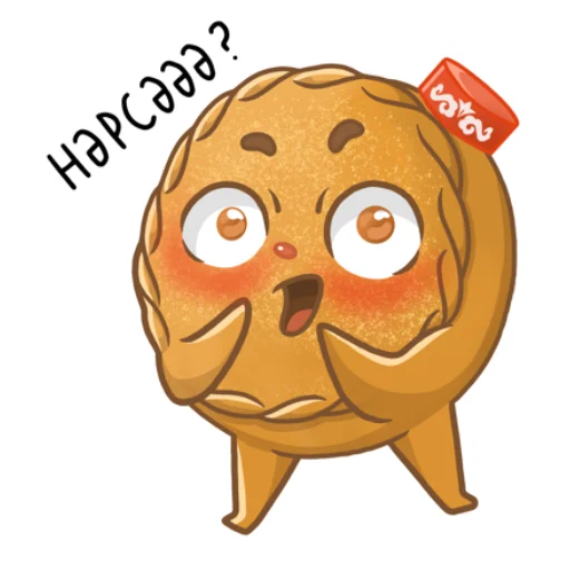 Telegram Sticker «Татарские пирожочки» 😧