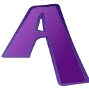 Фиолетовый шрифт emoji 🚗