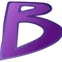 Фиолетовый шрифт emoji 🐺