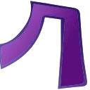 Фиолетовый шрифт emoji 🦥