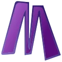Фиолетовый шрифт emoji 🏍