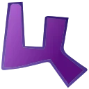 Фиолетовый шрифт emoji 🤫