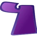Эмодзи Фиолетовый шрифт 🤔