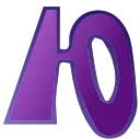 Фиолетовый шрифт emoji 🤡