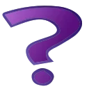 Фиолетовый шрифт emoji ❓
