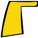 Желтые буквы emoji ⛽️