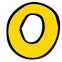 Желтые буквы emoji 🌰
