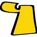 Желтые буквы emoji ☕