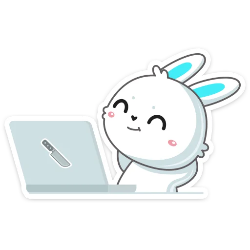 Telegram stiker «Кролик Олег» ☺️