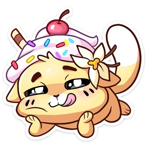 Telegram Sticker 😻 from «ванилька без надписей » pack