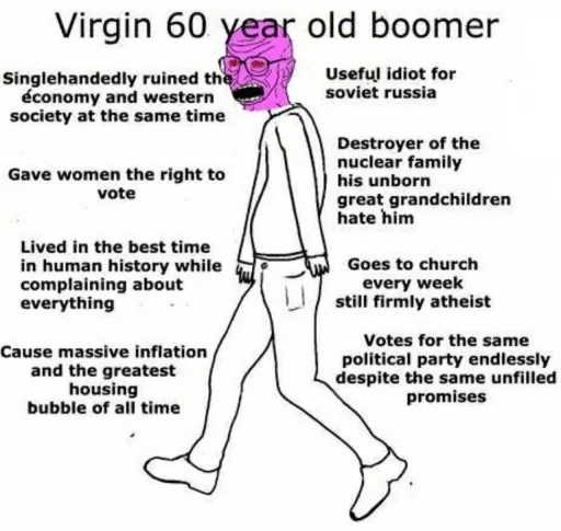 Стікер >that 30 year old boomer 😔