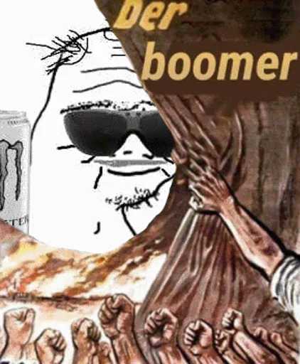 Стікер >that 30 year old boomer 🙂