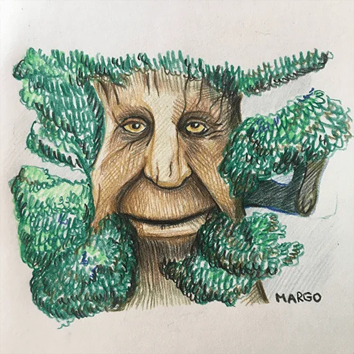 Telegram stiker «Mудре Mістичне Дерево» 💋