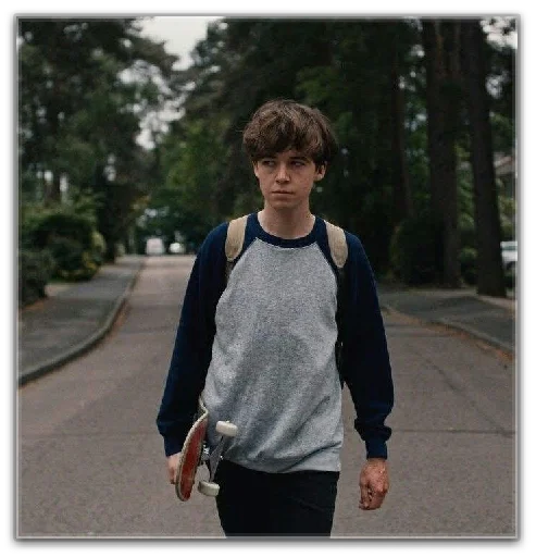 Стикер End of this f***ing world 🚶‍♂