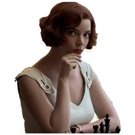 Telegram Sticker «The Queen's Gambit» 😉