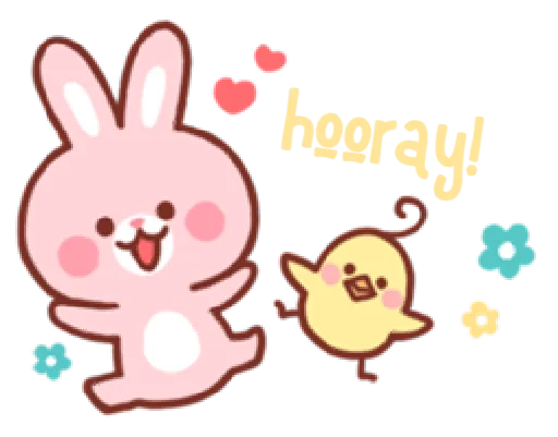 bear & bunny  emoji 😄