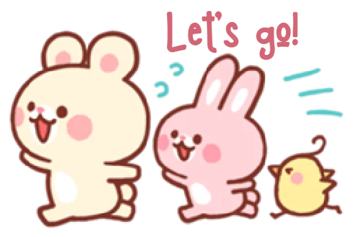 bear & bunny  emoji 😊
