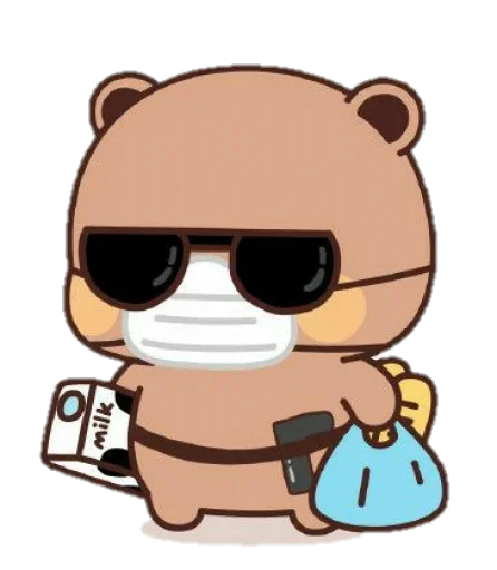 Telegram Sticker «The Bear —» 🎒