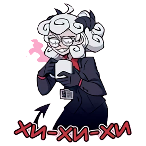 Telegram Sticker «Helltaker» ?