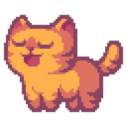Telegram Sticker «thepixelcats» 😌