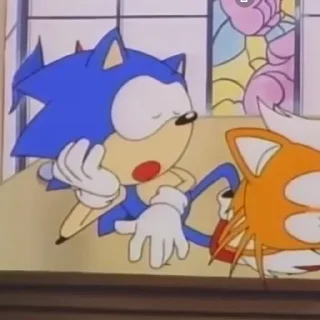 Sonic OVA 1996 sticker 😴