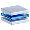 Telegram emoji 3D blue white icons