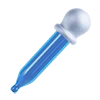 Емодзі 3D blue white icons 🎨
