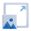 Эмодзи 3D blue white icons ⚖️