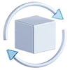 Telegram emoji «3D blue white icons» 🔄