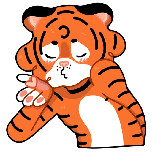 Telegram stiker «Тигриные настроения» 🥰