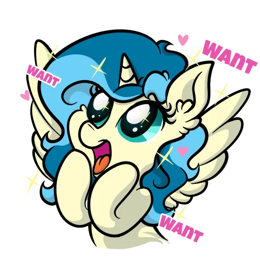 Telegram stiker «my little pony» 🤩