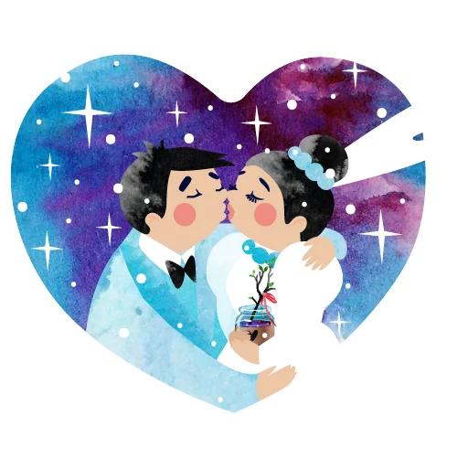 Telegram Sticker «love_story» 👰