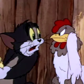 Tom & Jerry  stiker 🐓