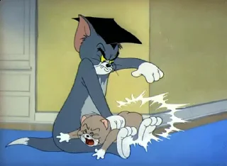 Емодзі Tom & Jerry 🍑