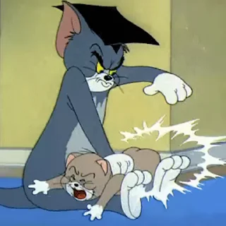 Tom and Jerry  sticker 😡