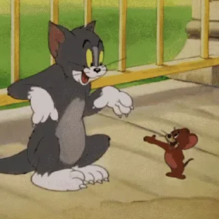 Tom and Jerry emoji 🤝