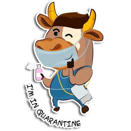 Telegram stiker «Bull-riding» 🤪