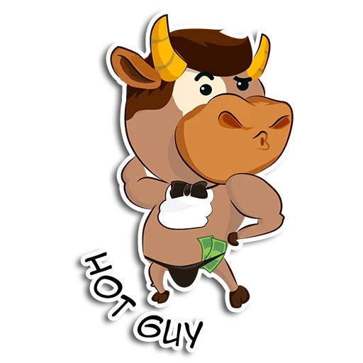 Telegram Sticker «Bull-riding» 🤪