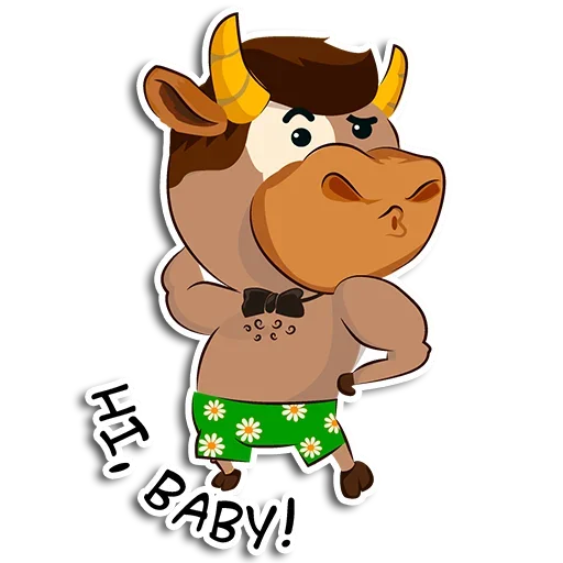 Telegram stiker «Bull-riding» 😚