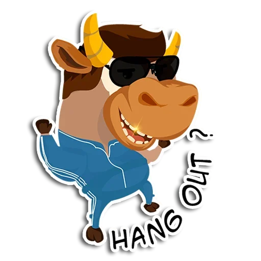 Telegram Sticker «Bull-riding» 😙