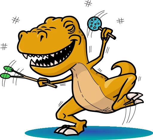 Telegram Sticker «T-Rex» 🤪