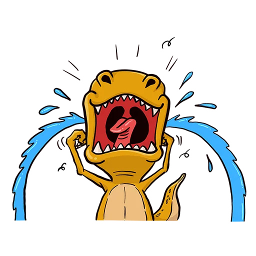T-Rex emoji 😭