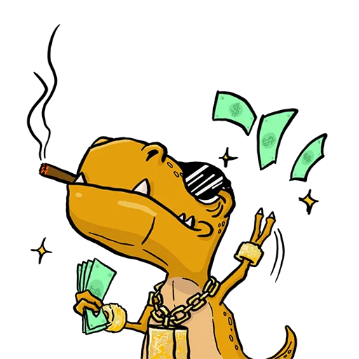 T-Rex emoji 🤑