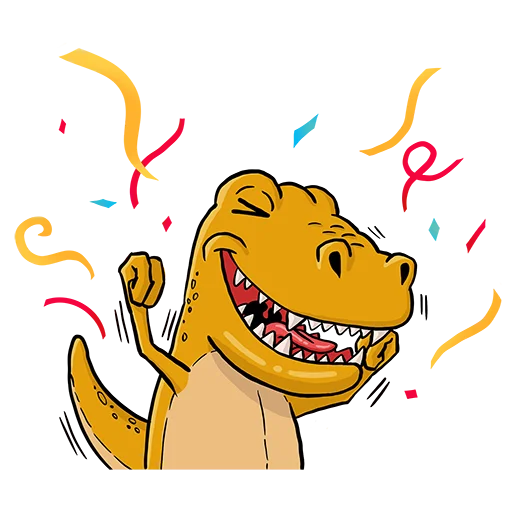T-Rex emoji 🥳