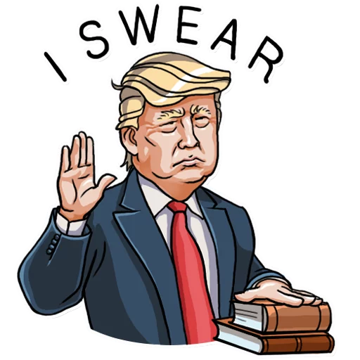 Telegram stiker «Mr. Trump» ✋